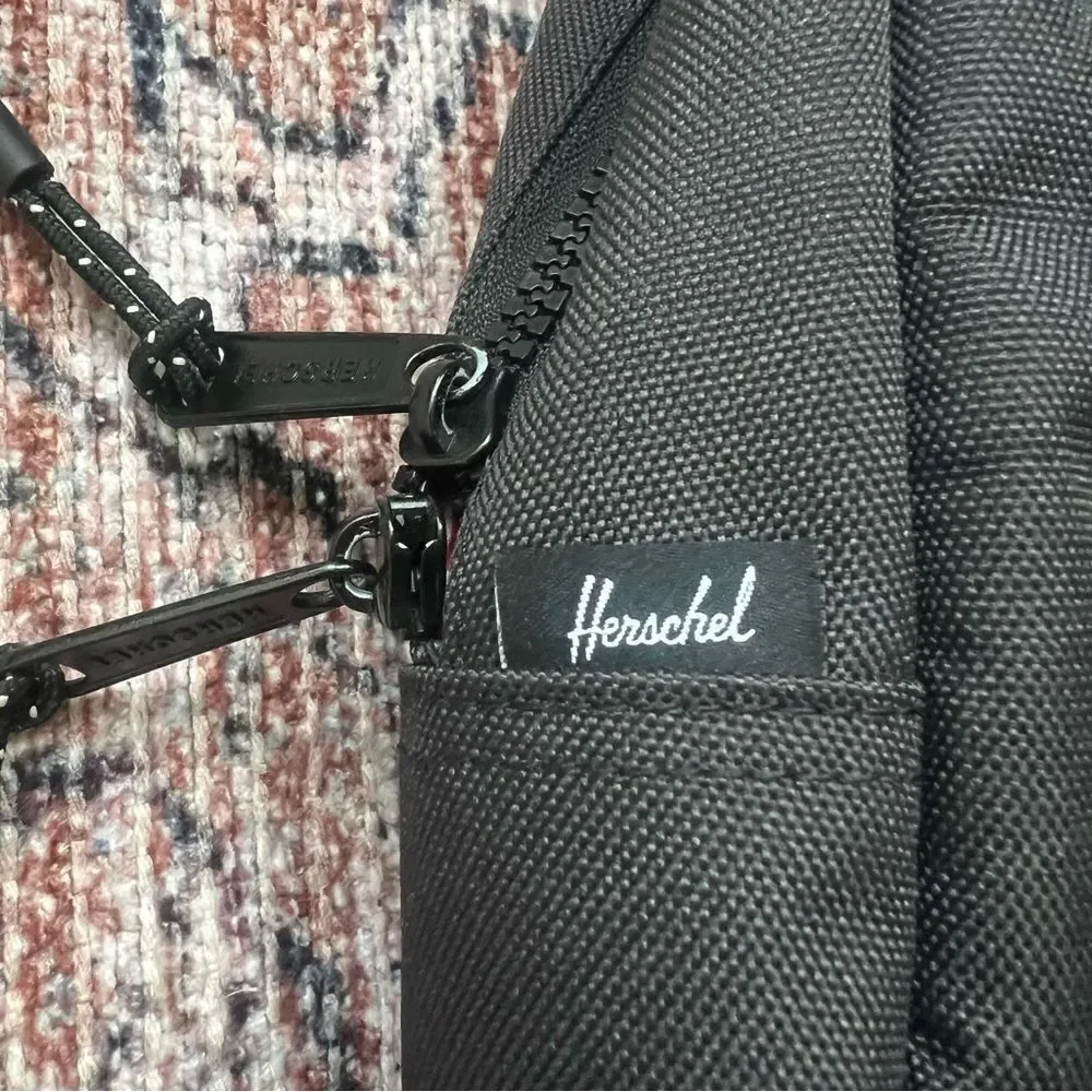 Herschel Supply Co. Heritage Kids Black Reflective Rubber Mini Backpack Bag